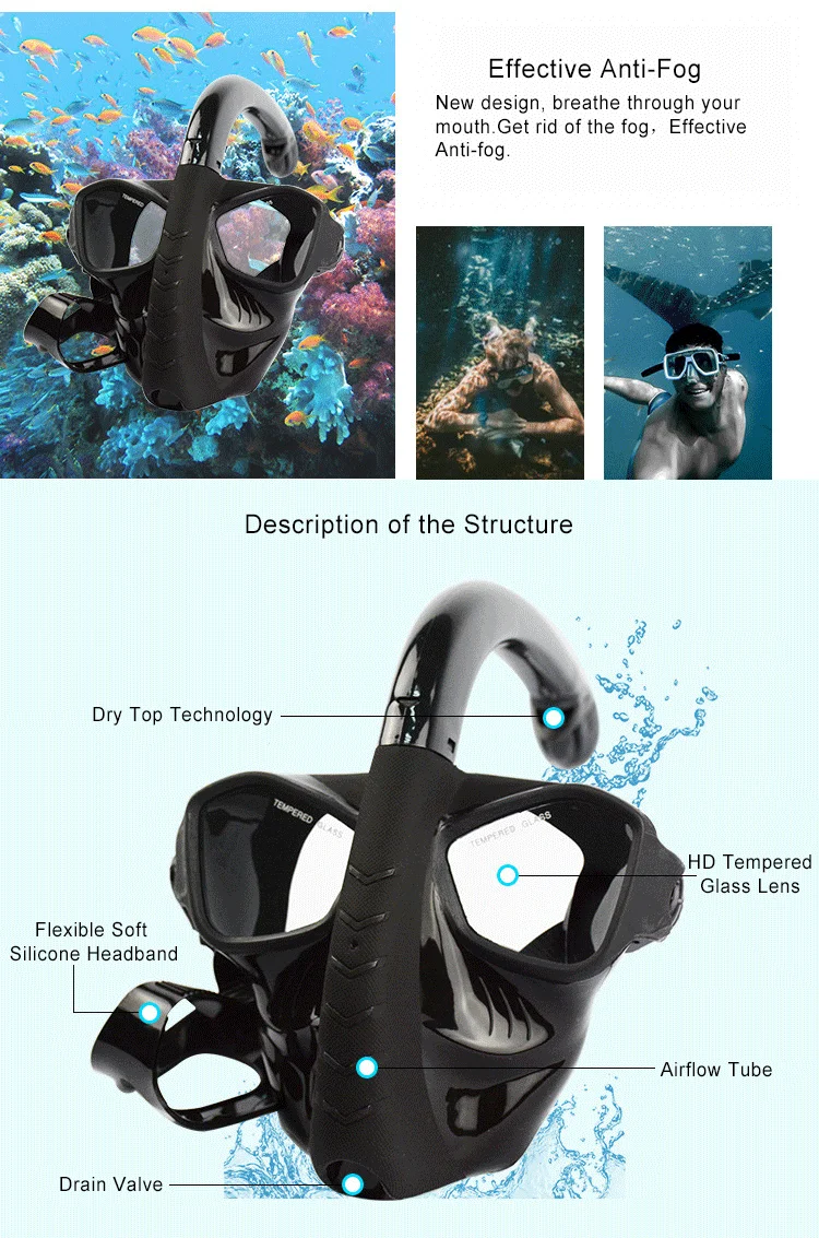 4low volume diving mask