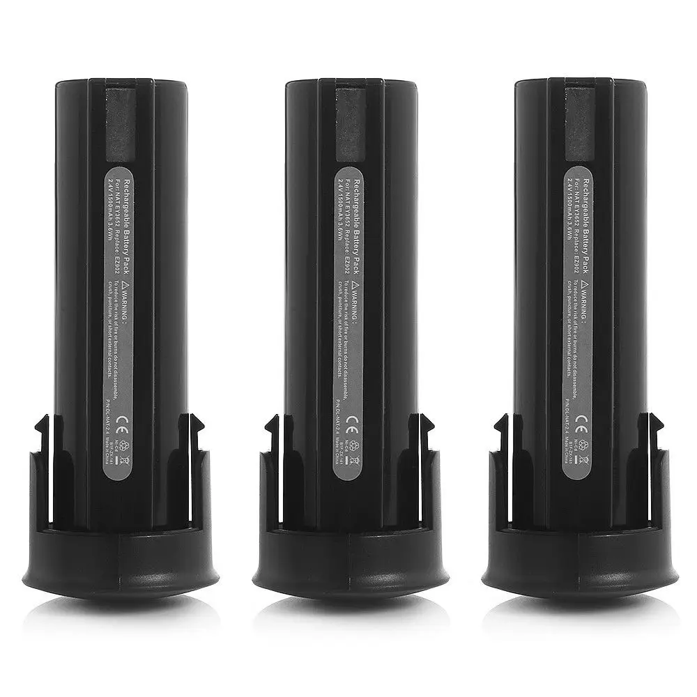 3 X Power Tool Battery 2.4v 3.0a Nimh Battery For Panasonic Ey903b
