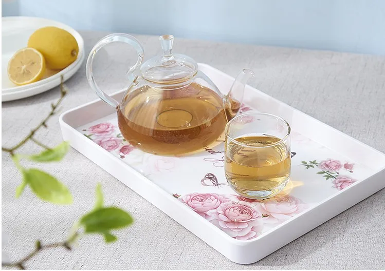 39cm,35cm,30cm round dish plate Square Trays for Party/Hotel/Home Dinner Plate Dish  for Snacks Fruit Milk 5