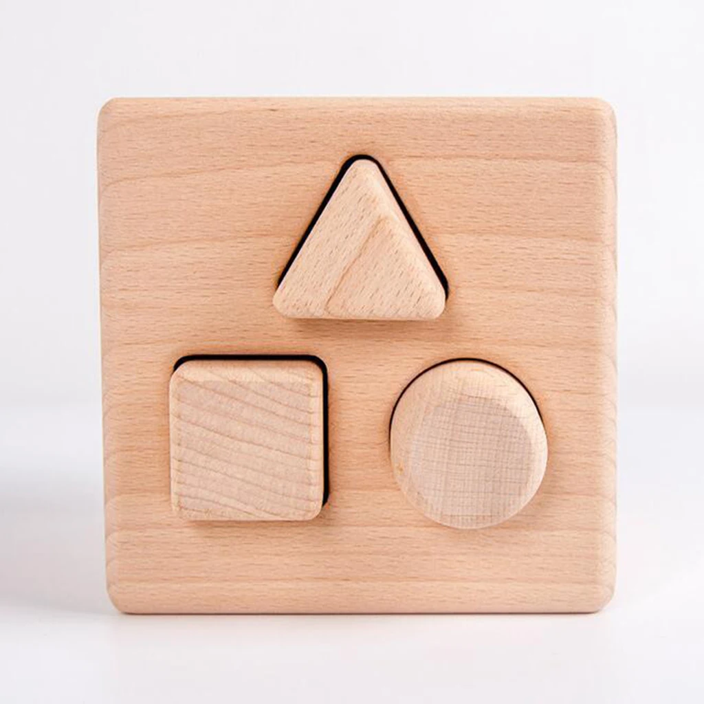 Wooden Shape Sorter Box - Baby Geometric Building Block Sorting & Matching Game Toys Early Shapes Cognitive Learning