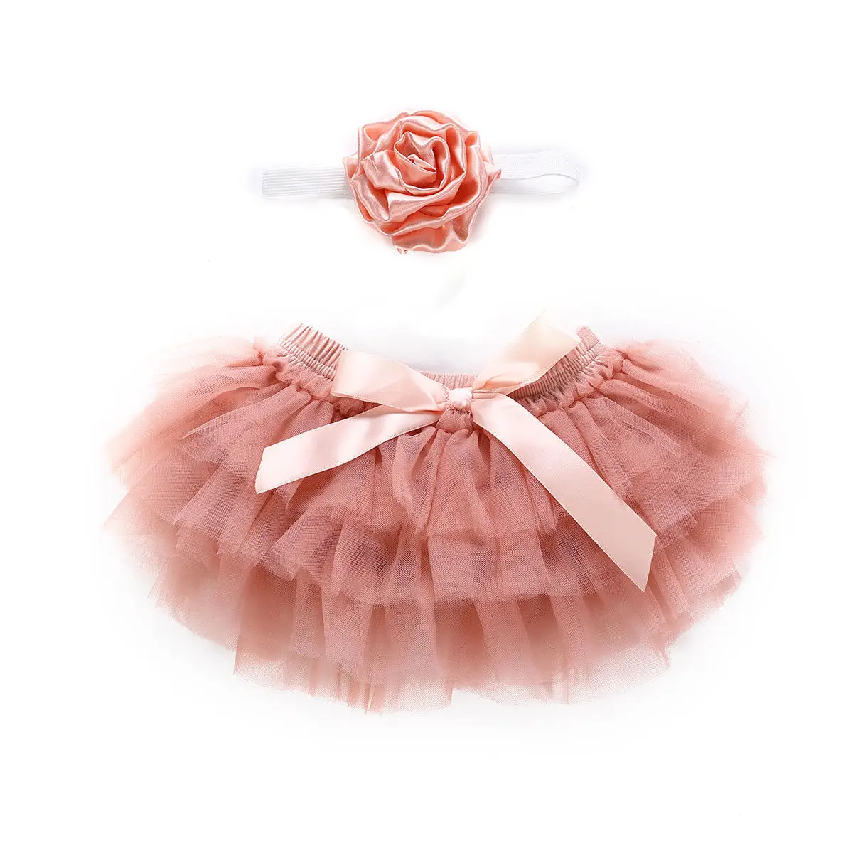 Летняя многослойная балетная юбка-пачка с оборками для маленьких девочек, танцевальная петтишка, однотонный симпатичный реквизит - Цвет: Синий