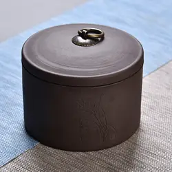 Высокое качество сахарница фиолетовый глины банка для чая банки для конфет контейнеры для хранения специй коробка для хранения