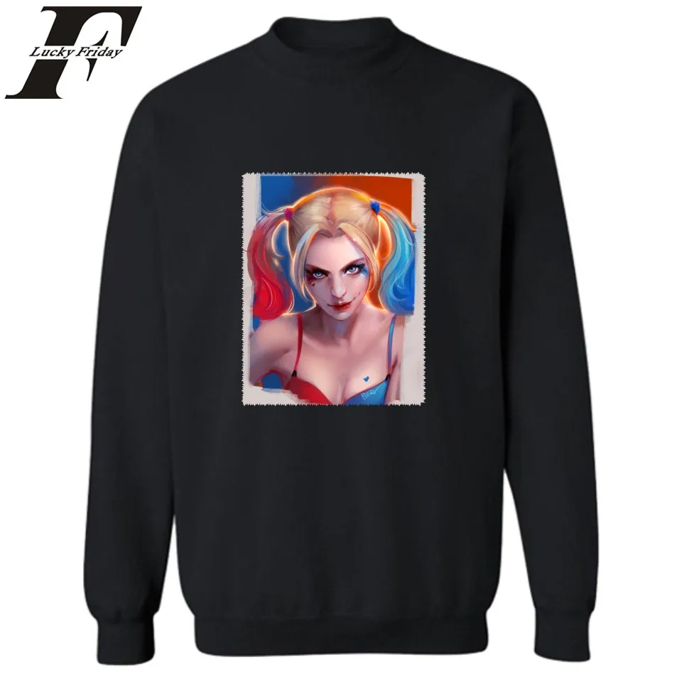 Joker and Harley Quinn Sweatshirts Men Sweatshirt for Men auturm winter pullover Hoodies and Sweatshirt Hoodies Clothing Joker