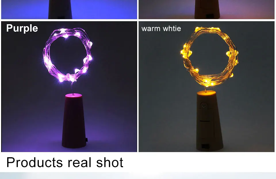 2m 20-LED Copper Wire String Light with Bottle Stopper for Glass Craft Bottle Fairy Valentines Wedding Decoration Lamp Party (9)