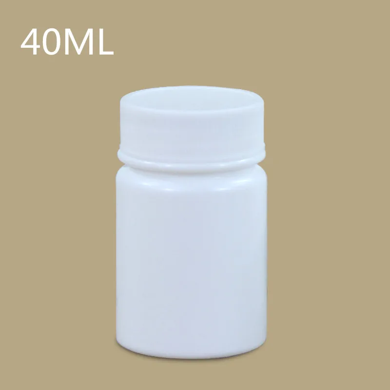 

40ML HDPE Round Empty Plastic Medicine Pill Capsule Bottles Healthy Products Bottles Wholesale 1000PCS/Carton