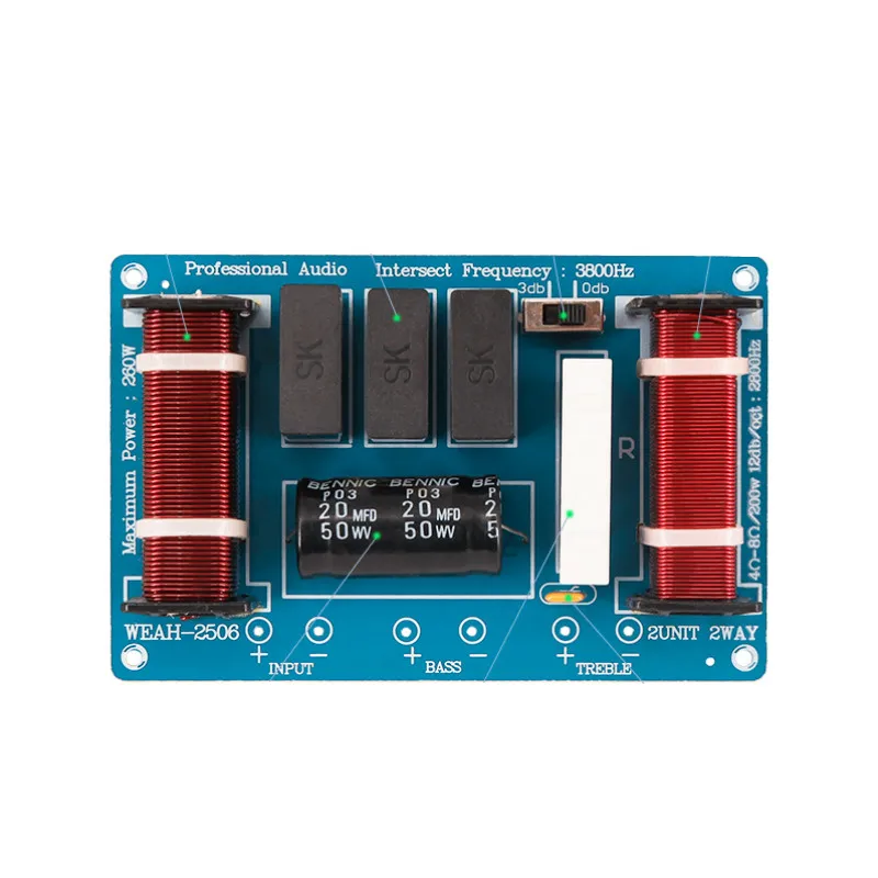 AIYIMA двухполосный динамик частоты Профессиональный делитель 2506 260 Вт динамик s DIY кроссовер разделители частоты доска для HIFI системы