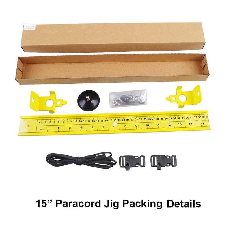 Paracord jig " до 47" Регулируемый алюминиевый плетение DIY Набор инструментов для рукоделия дизайн открытый 550 Paracord браслет производитель - Цвет: 15 inch jig