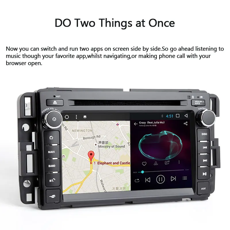 Xonrich 1 Din Android 8 0 радио Автомобильный DVD плеер для GMC Sierra Chevrolet Traverse Express Yukon Denali Acadia