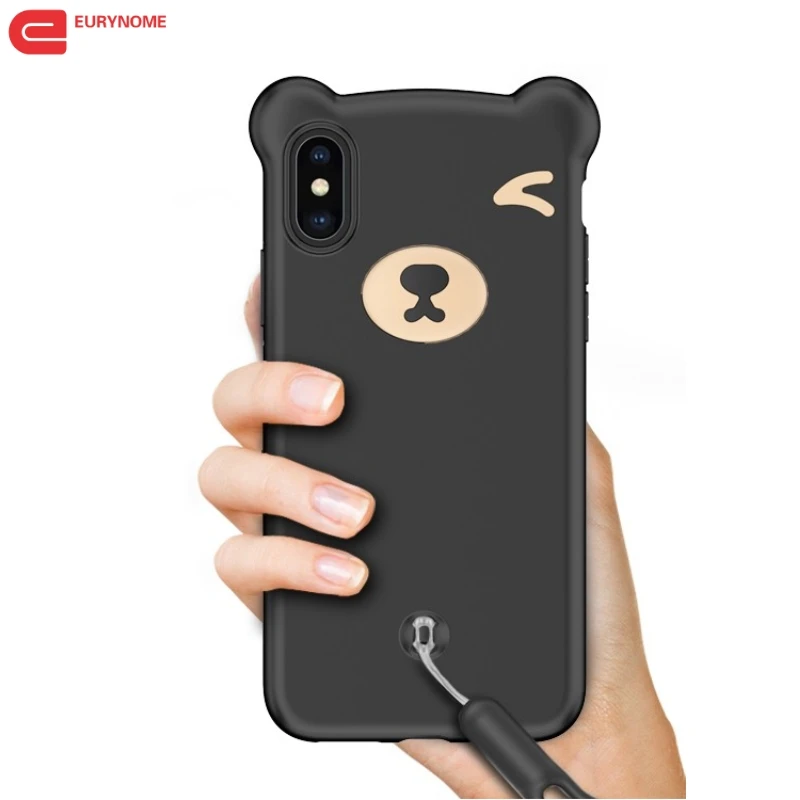 

Case for Samsung Galaxy S10 Plus S10e Cover Silicone 3D Bear Soft Liquid Phone Cover for Samsung Galaxy Note 9 S8 S9 Plus Case
