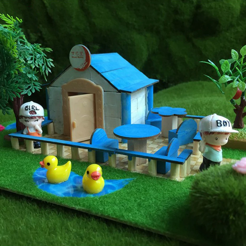 Handcrafts Miniature Project DIY Dolls House & Garden Building Model Toy Kids Play Fun & Early Learning Birthday Gift