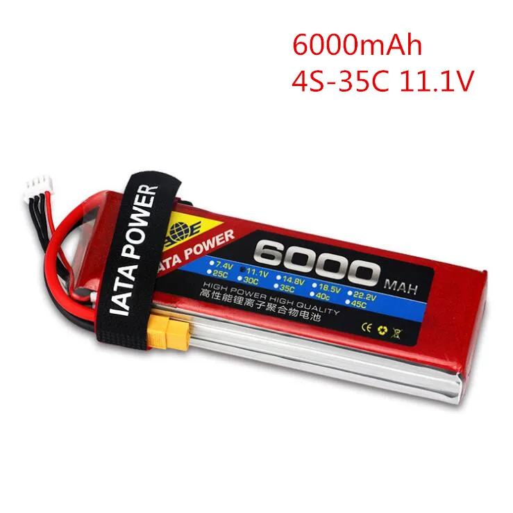 

11.1V 6000mAh 35C 4S LiPo Battery For Remote Control Car Boat Quadcopter DJI Drone UAV power battery