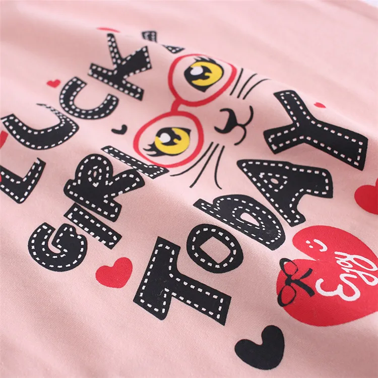Nightgowns for girls cartoon pajamas summer girls sleepwear dress 02