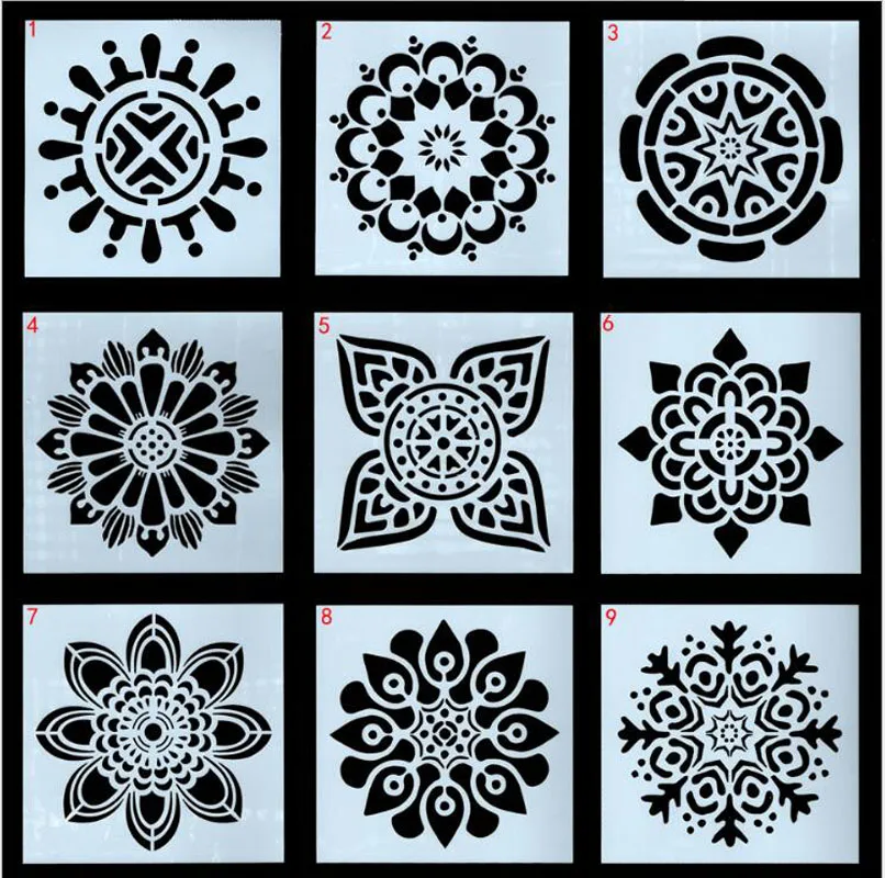 

Plastic Cake Stencils Flower Spray Mold DIY Fondant Template Cake Mold Birthday Cake Decorating Bakery Tools Mould