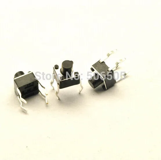 

6x6x6.5mm 4pin DIP Tactile Tact Mini Push Button Switch Micro Switch Momentary 100pcs/lot
