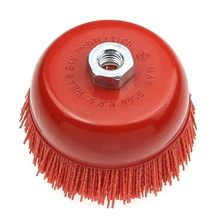 M14 грязная щетка колеса P80 ворс полимерно-абразивный шлифовальный станок инструмент для чаши мощность чашки Je06 19 Прямая поставка