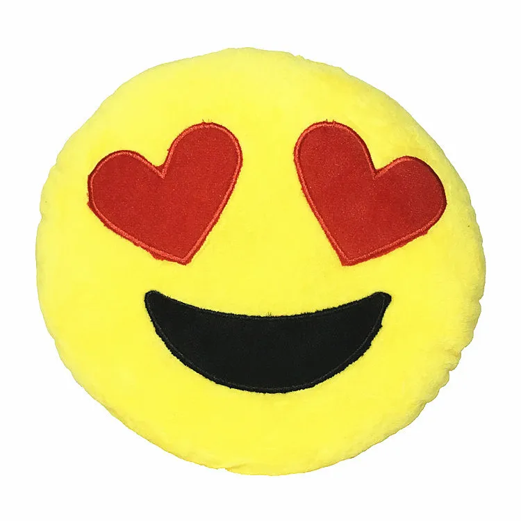 30cm Emoji Pillow Smiley Emotion Round Throw Pillow Stuffed Plush Soft Toy QQ Facial Emotions Pillow Cute Gift For Baby Kids