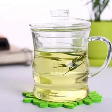 1 шт. 300 мл стеклянная чайная чашка, кружка с крышкой и заваркой Термостойкое стекло чайник бутылка для питьевой воды стеклянная посуда для напитков JO 1044