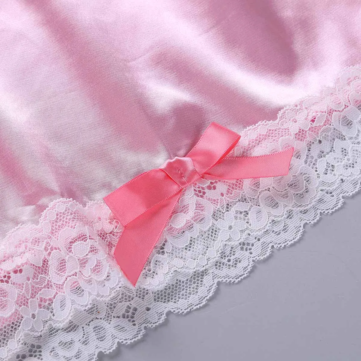 Новейшее Мужское нижнее белье SISSY блестящее мягкое сатиновое цветочное кружево, цветок, роза с бантами свободные боксеры шорты трусы для сна нижнее белье