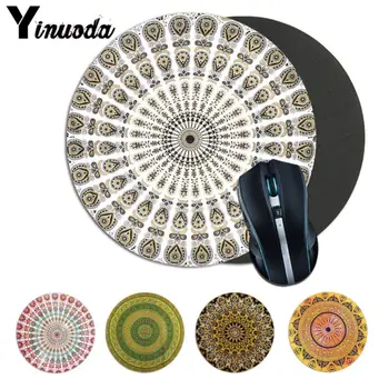

Yinuoda Twin Indian Multicolor Bohemian Mandala Cloth Fabric Unique Desktop Pad Game Mousepad Comfort Mouse Mat Gaming Mouse pad