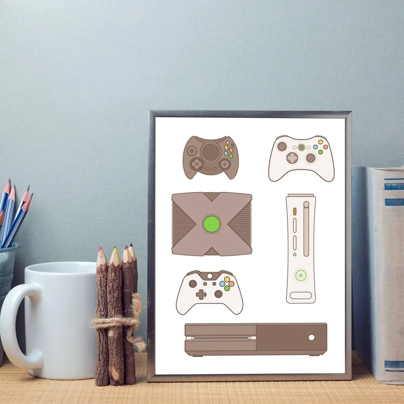 For-Xbox-Decor-Game-Controllers-Canvas-Painting-Wall-Pictures-Video-Game-Canvas-Art-Prints-And-Poster (2)