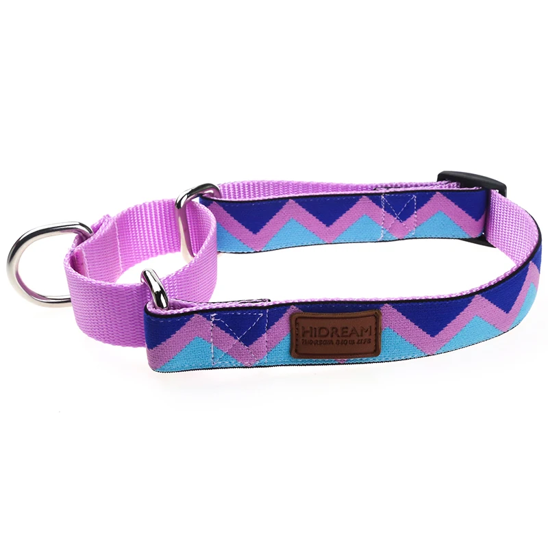 Nylon Rainbow Dog Collars For Big Dogs Outdoor Tactical Training Led Dog Collar Necklace Pet Supplies Leather Decoration HD002008 (6)