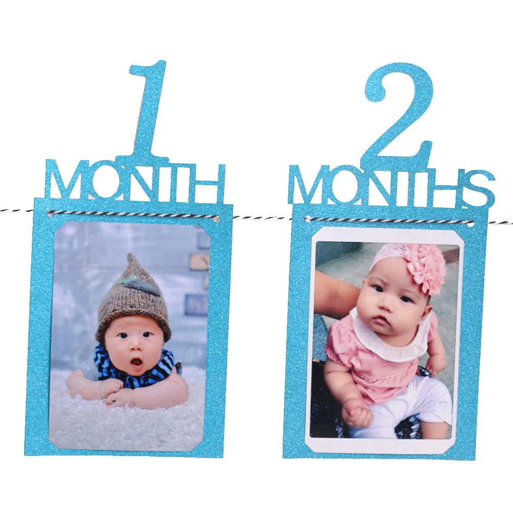 12 Months Photo Frame Banner 1st Baby Boy Girl Picture Wall Hanging Birthday Gift For 1st Birthday Decorations Baby Girl Room 12 Months Photo Frame Banner 1st Baby Boy Girl Picture Wall Hanging Birthday Gift For 1st Birthday Decorations Baby Girl Room