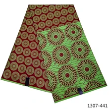 Последние полиэстер настоящая Ява дизайн Анкара Африканский Воск Принт Ткань 6 ярдов парча африканская восковая ткань для платья 1307-3