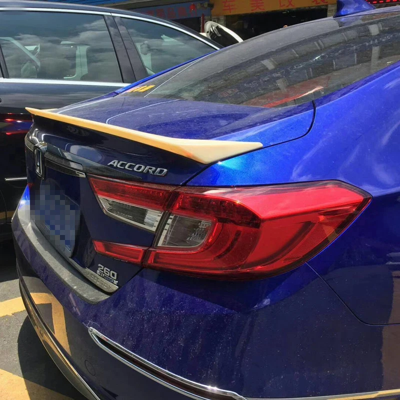 

For Honda Accord Spoiler High Quality ABS Material Car Rear Wing Primer Color Rear Spoiler for Ten generations Accord Spoiler