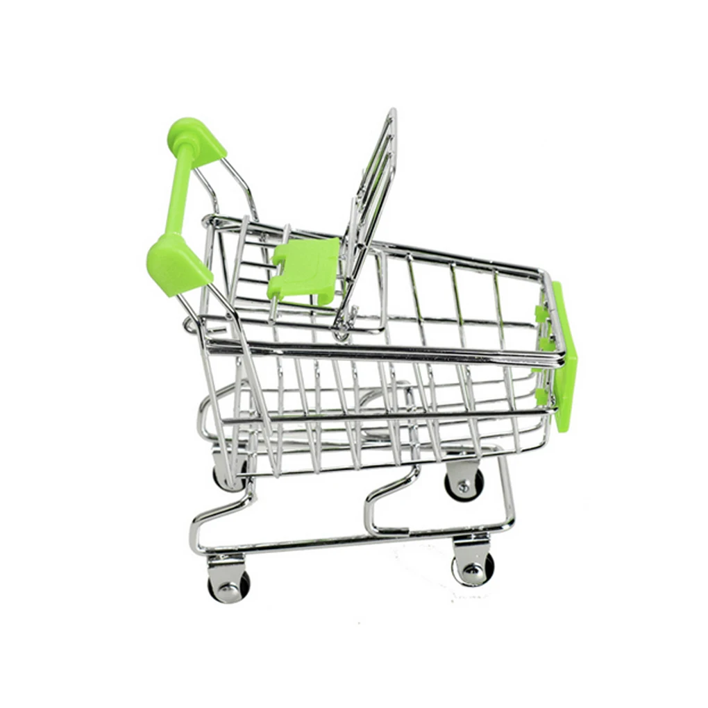 Высокое качество для маленьких детей Моделирование Мини Корзина Игрушки Handcart супермаркет тележка для корзины игрушки - Цвет: 9