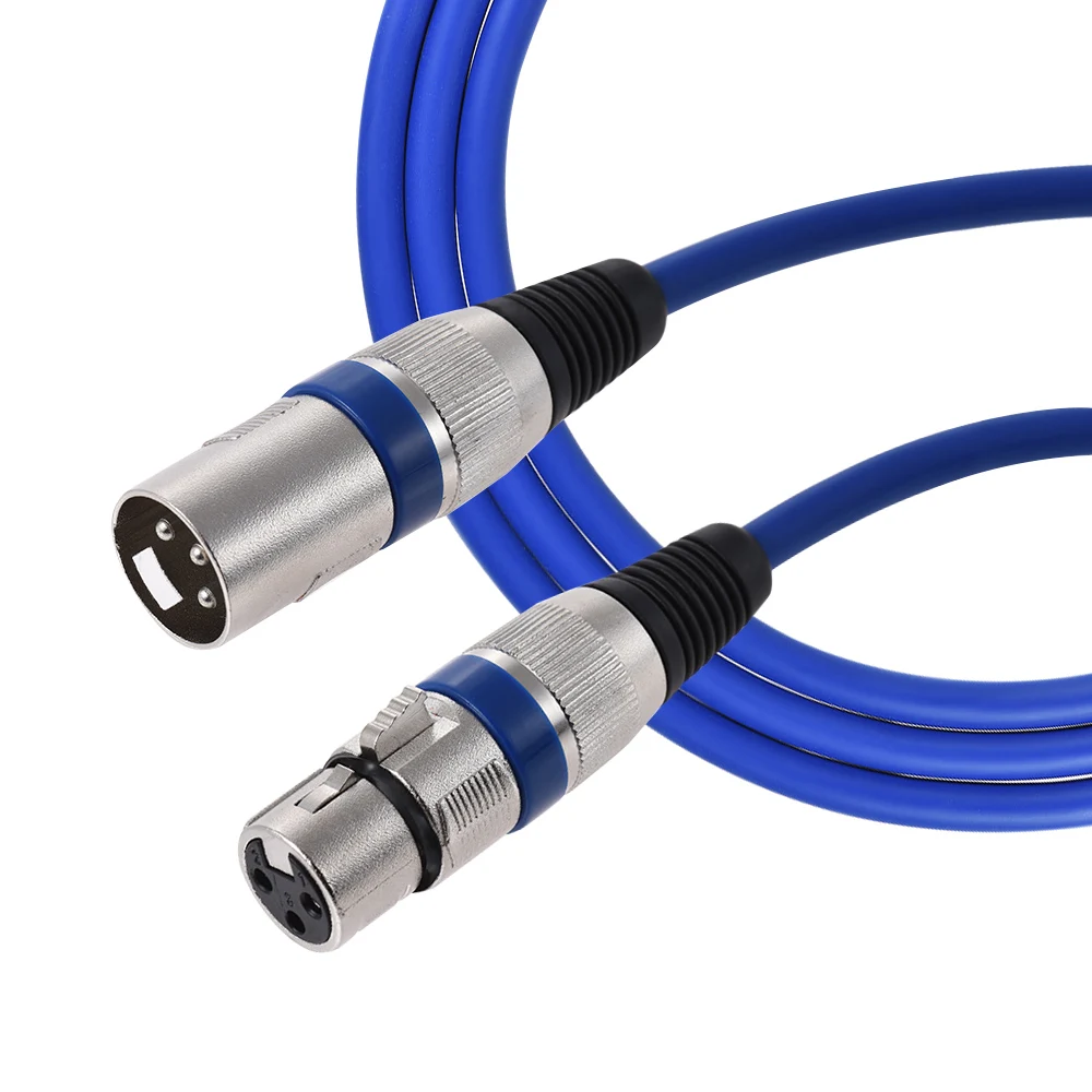 Ammoon 2 m/6.6ft XLR кабель для мужчин женский кабель шнур прямые штекеры для микрофонный микшер Усилитель громкоговорителя эквалайзер