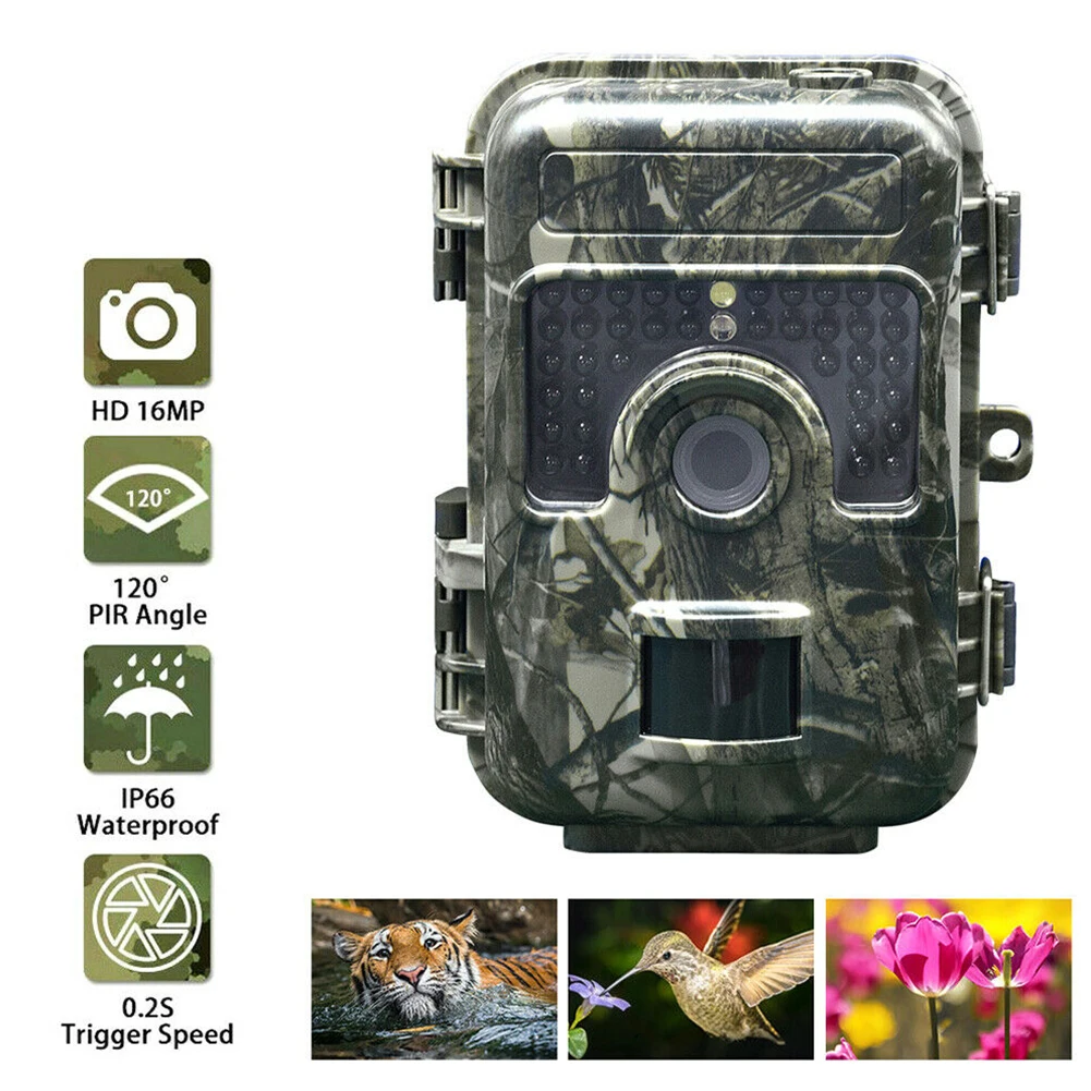 

16MP 1080P Hunting Camera Infrared Hunting Trail Camera Reconnaissance Camera Photography Trap Night Vision Wildlife Trail