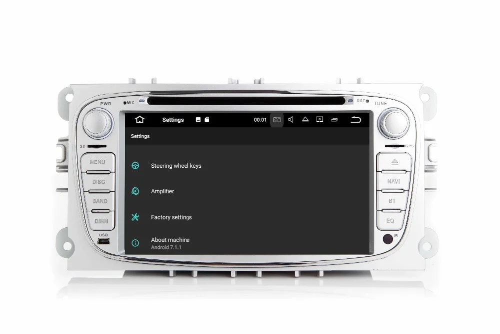 Sale 7"HD 1024X600 Android 7.1 Car DVD GPS For Ford Mondeo C-max S max Galaxy Wifi 3G Bluetooth Radio RDS SD Free Map Camera+Car DVR 4