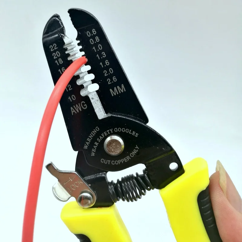 Портативный инструмент для зачистки проводов плоскогубцы 0,6-2,6 мм обжимной кабель зачистки AWG22-10 кусачки ручной инструмент для электрических TH4