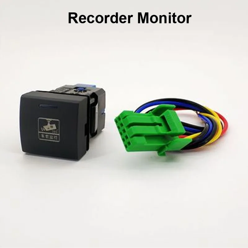 Светодиодный прожектор радарный датчик парковки камера рекордер монитор вентилятор P-радиолокационный переключатель кнопка провода для Toyota венчик Альтис - Color: Recorder Monitor