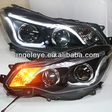 2012- год для Subaru XV светодиодный головной светильник с линзы проектора bi xenon черный корпус TLZ