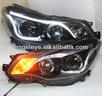 

2012-2014 Year For Subaru XV LED Head Light with Bi Xenon Projector Lens Black Housing TLZ