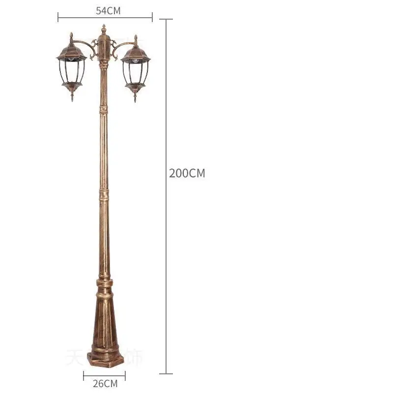 Sokak Lamba Farola садовый стиль Lampioni Da Esterno Eclairage Exterieur лампа Uliczna Lampione Led внедорожный дорожный светильник - Испускаемый цвет: Number  8