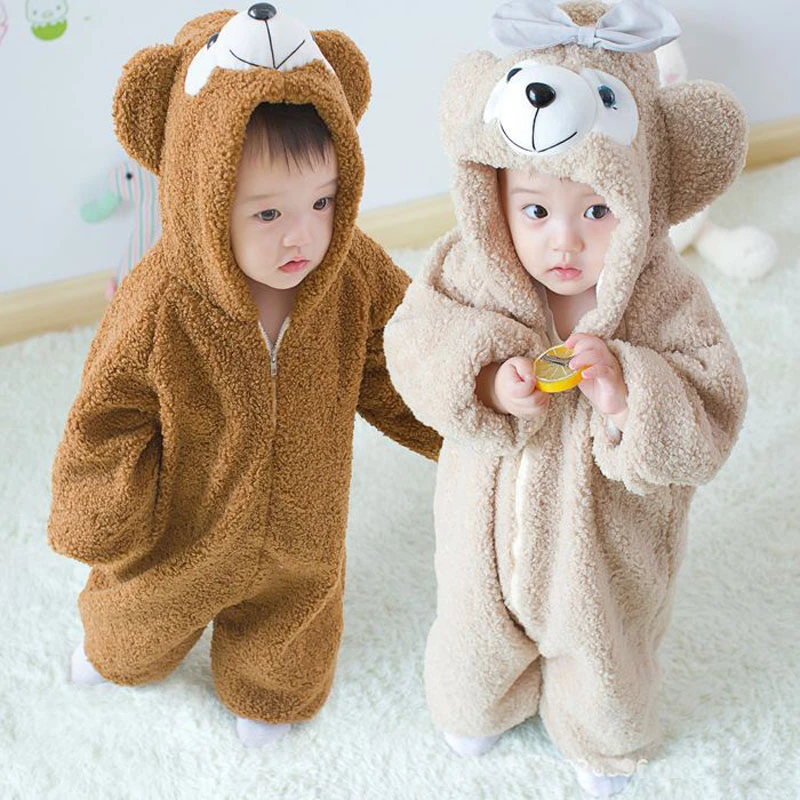 New Winter Kids Pyjamas Duffy Bear Shelliemay Onesies Pajamas Sleepwear Costumes Jumpsuits Baby Creeping Suit Plus Velvet Coat Aliexpress
