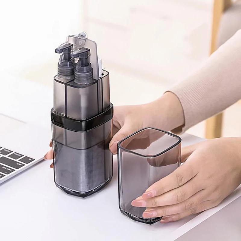 Billige Kunststoff Reise Zahnbürste Tragbare Wash Tasse Lagerung Box Set Camping Zahnbürste Fall Abdeckung Gesundheit Bad Zubehör Veranstalter