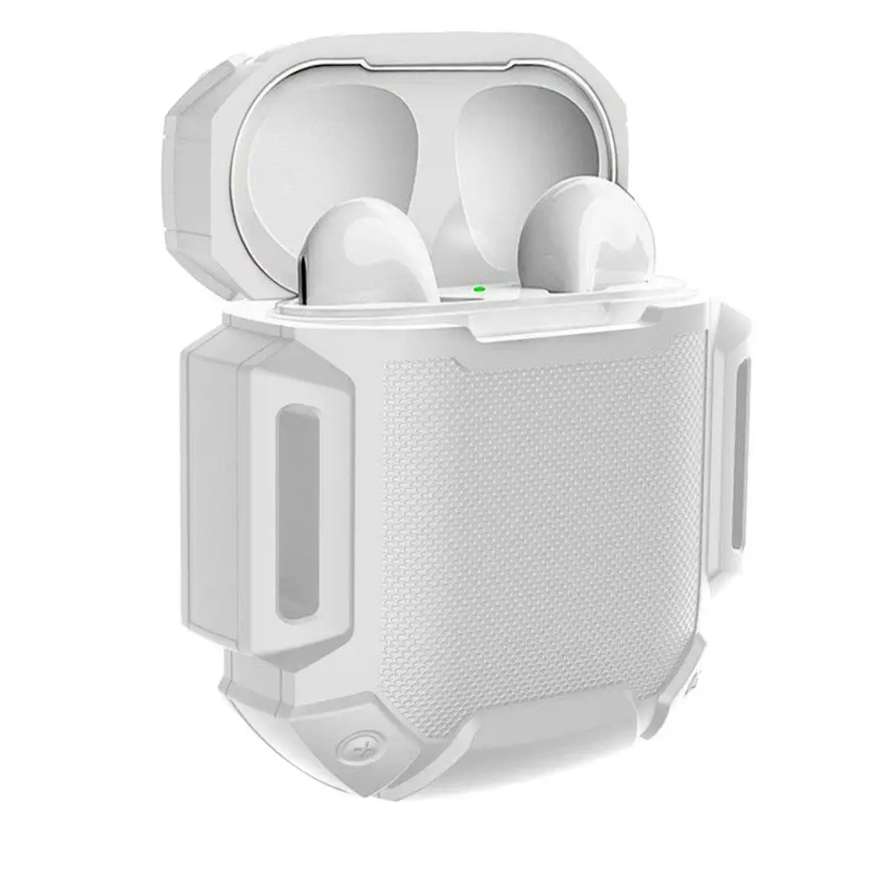 Защитный чехол для AirPods, силиконовый чехол для Apple Airpods, чехол для зарядки, Модный чехол для Airpod для Air Pods - Цвет: Белый