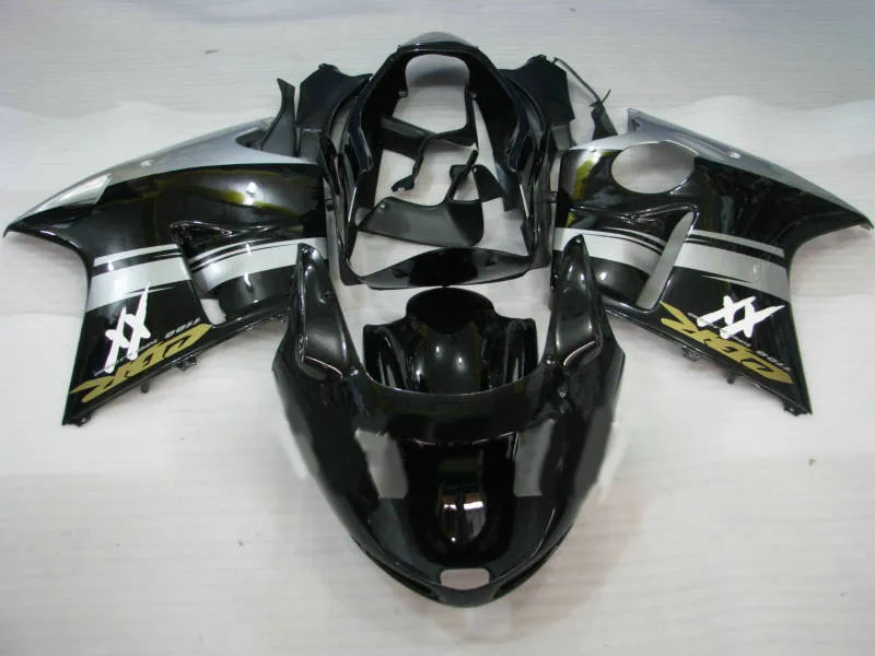 

Injection mold Fairing Kit for (hd) CBR1100XX 97 00 02 03 CBR1100 XX 1997 2000 2003 ABS Black silver Fairings set