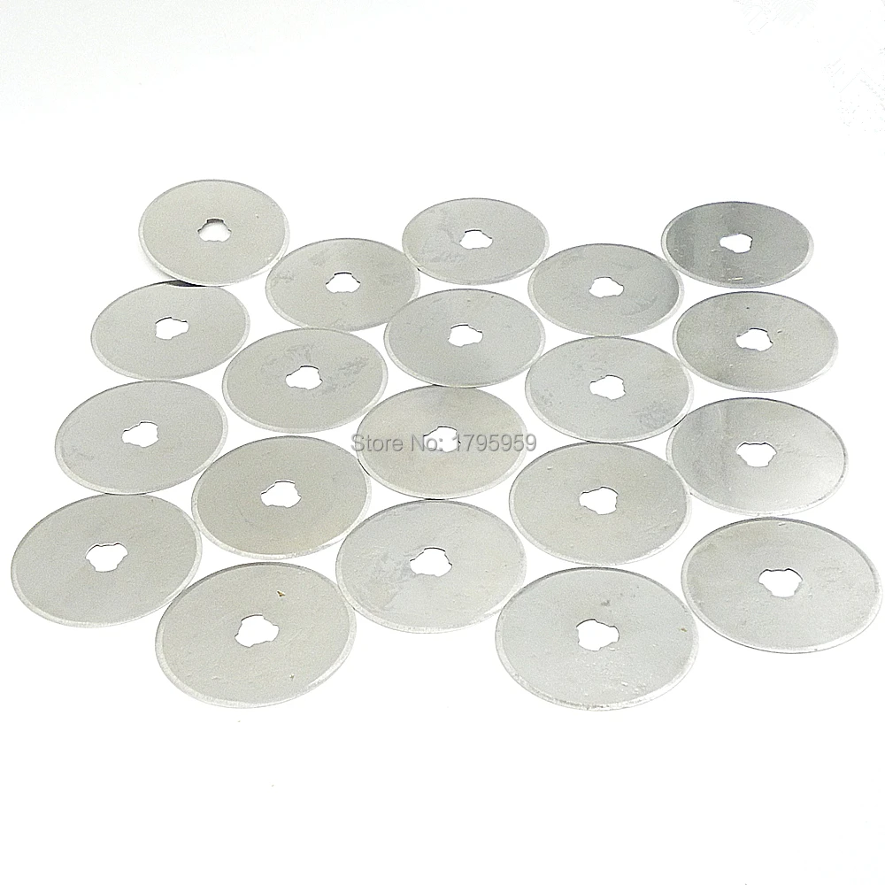 

20pcs 45mm Rotary Cutter Refill Blades DIY Sewing Quilting Tool Fabric Leather Paper Craft Cutting Spare Blades 45mm*8mm*0.3mm