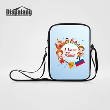 Dispalang русская кукла Печать мини-сумки-мессенджеры для девочек Повседневный лоскут для путешествий женская маленькая сумка через плечо сумки на плечо