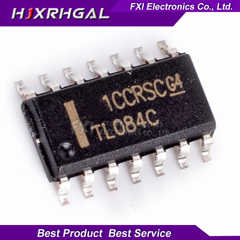10pcs/lot TL084CDR TL084C TL084 SMD SOP 14 Quad Operational Amplifier ...