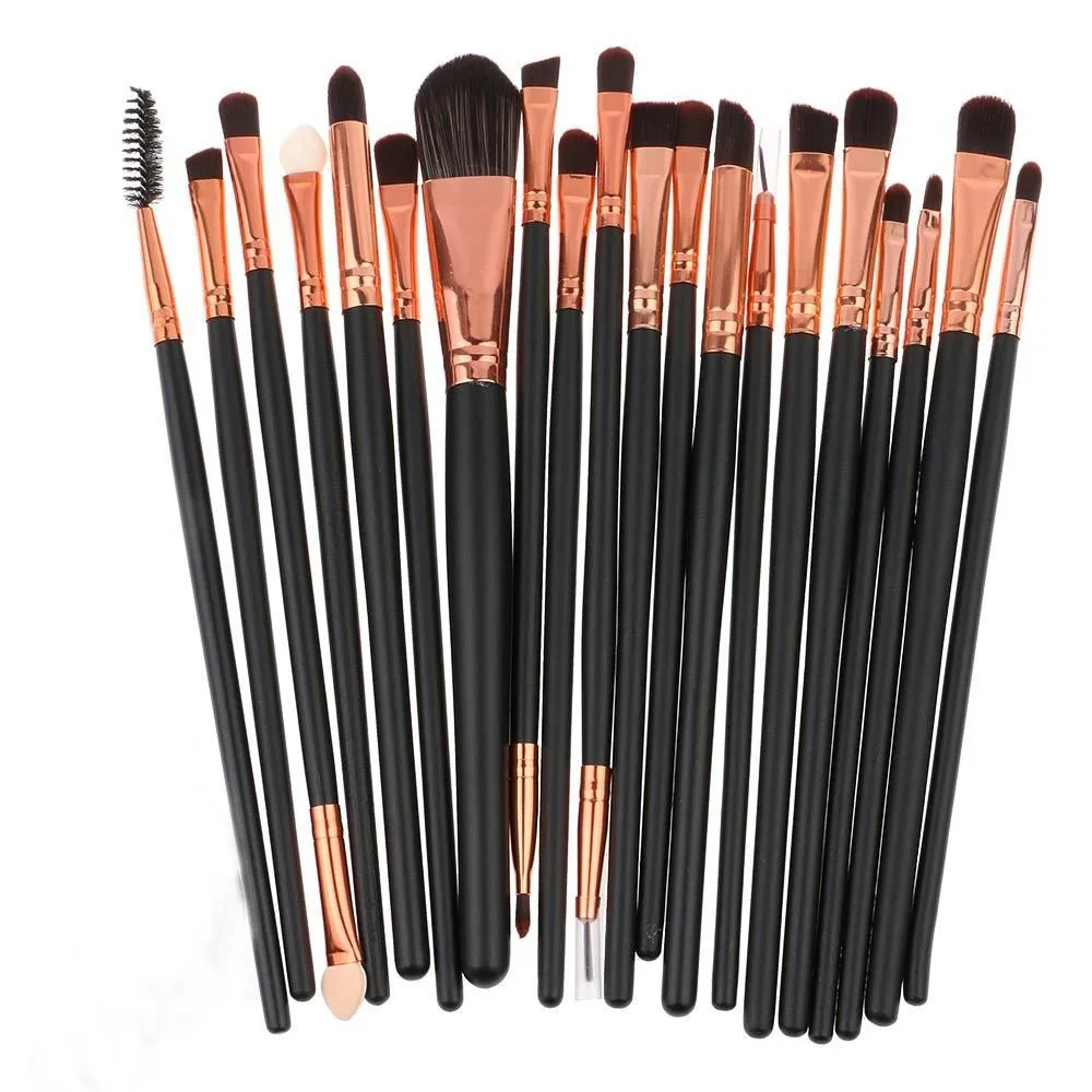 

20 Pcs Makeup Brushes Set Professional tools Make-up Toiletry Kit Wool Make Up Brush Set pincel de Maquiagem L58