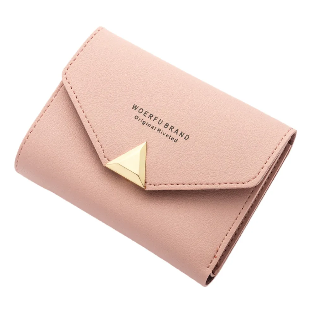 

Fashion Women's Casual Letter Pattern Wallet High Quality Leather Clutch Card Lady Short Handbag Holder Purse Bag