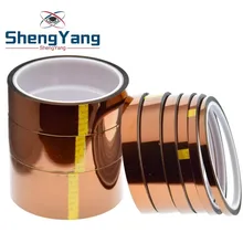 33 м x 5-40 мм высокотемпературная полиимидная лента термостойкая изоляционная Полиимидная Пленка клейкая лента 10 мм