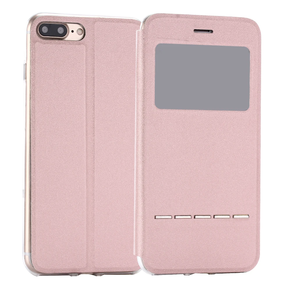 Hxairt Роскошные Smart Touch Тонкий Стенд флип чехол для Iphone 5 5S 6 7 8 Plus X задняя крышка