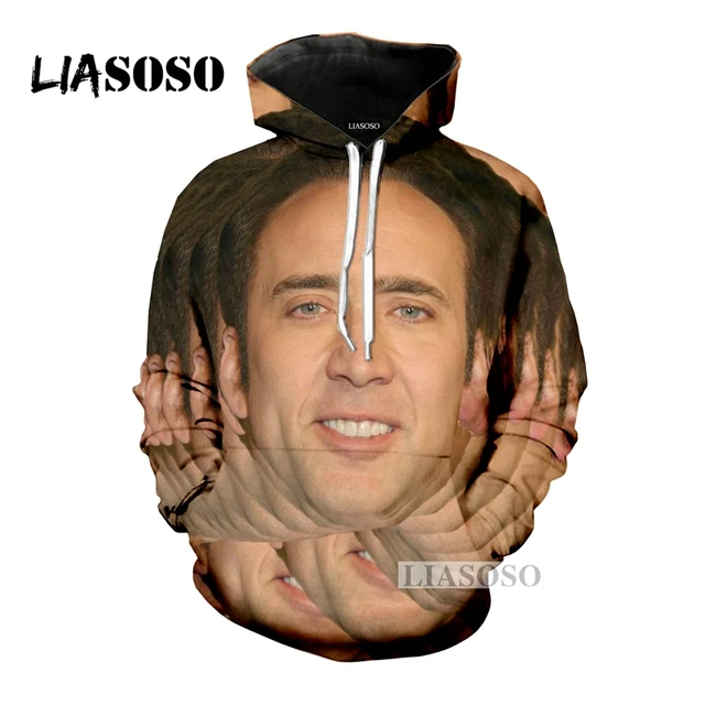 Buy LIASOSO HOT Famous Actor Nicolas Cage Cage Hoodie
