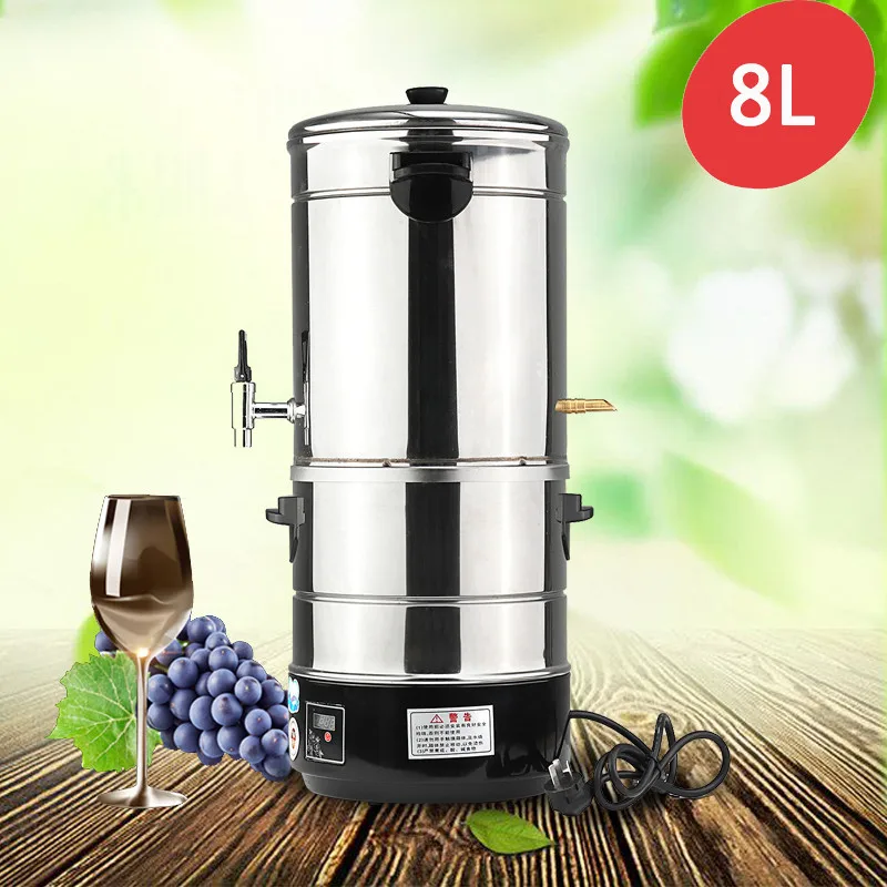 

8L Multi-functional DIY Home Distiller Moonshine Alcohol Stainless Water Wine Essential Oil Brewing Kit Winemaking Machine 220V